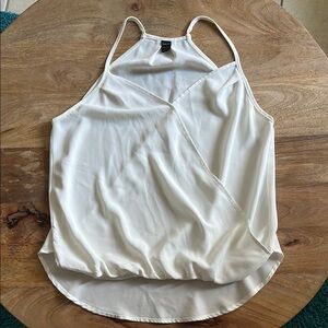 SHEIN White Asymmetrical Camisole Top